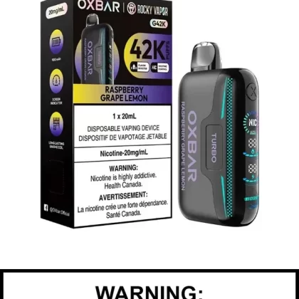 Raspberry Grape Lemon Oxbar G42K Disposable Vape