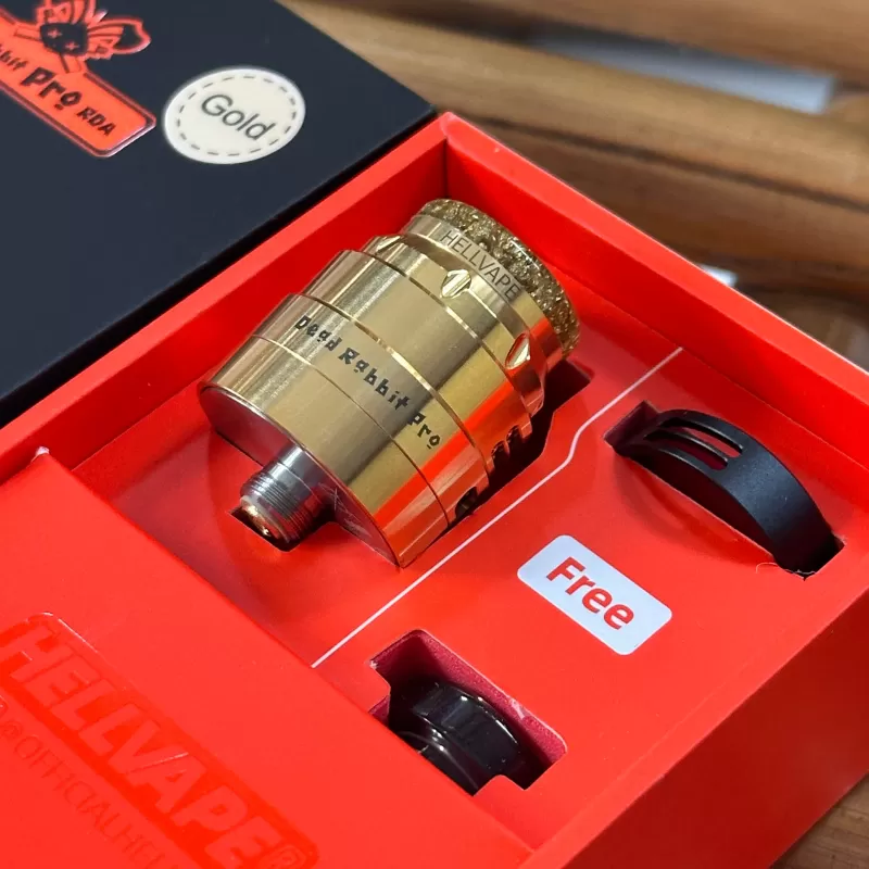 Hellvape Dead Rabbit Pro RDA 24mm Legit - Gold - Image 2