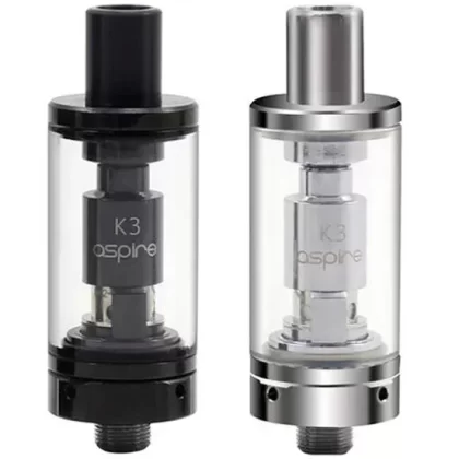 Aspire K3 Vape Tank - Black, Silver