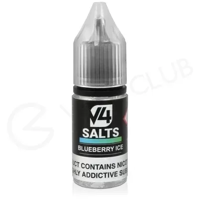 Blueberry Ice Nic Salt E-Liquid by V4 VAPOUR - Ecigpremium