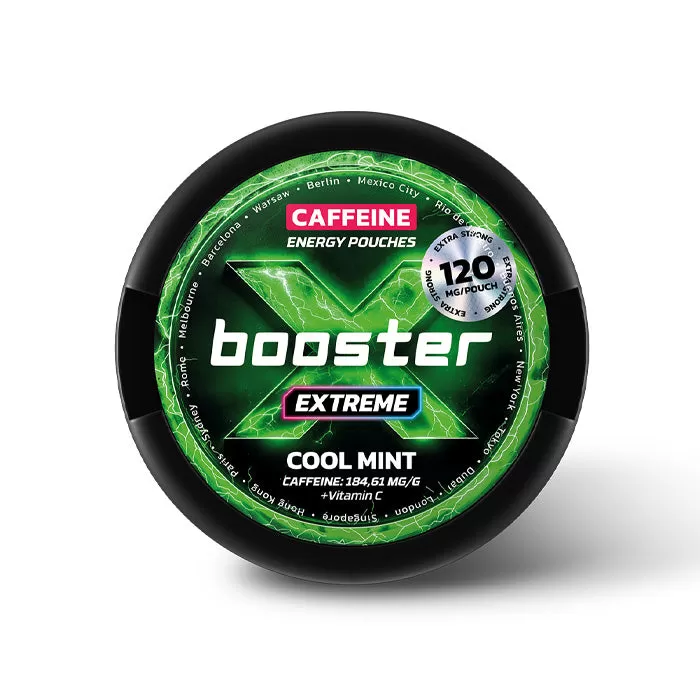 Cool Mint X-Booster Caffeine Energy Pouches