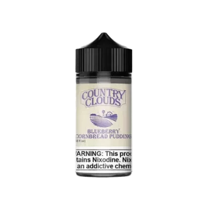 Country Clouds Blueberry Cornbread Pudding Vape e-Liquid 100mL - Vape Product, Vape Product