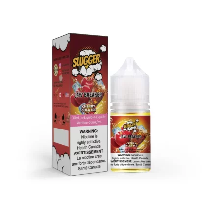 Slugger Jaw Breaker Series Cherry Cola Ice – 30ml Nic Salt - Vapebazaar Pk