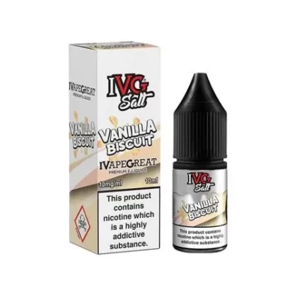 IVG 10ml Nic Salts – Vanilla Biscuit