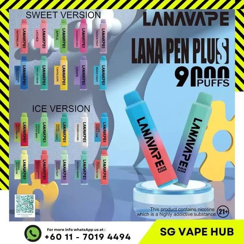 LANA PEN PLUS 9000 Puffs - Frozen Passion Fruit - Sgvapeshubsafety - Image 2