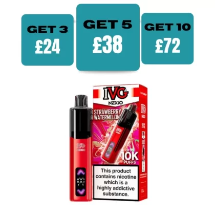 IVG Nexio 10K Prefilled Pod Vape Kit - £8.99 or 3 for £24 - Lemon Fizz