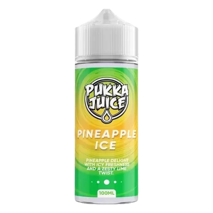 PINEAPPLE ICE E LIQUID BY PUKKA JUICE 100ML 70VG