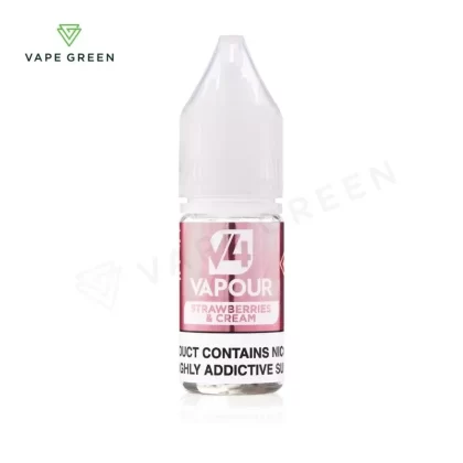 Strawberries & Cream 50/50 E-Liquid by V4 Vapour