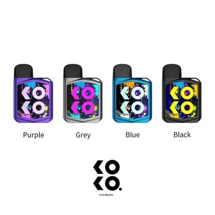 Uwell CALIBURN KOKO PRIME Pod System Kit - Color#Green>Red>Black>Grey>Purple>Blue>Random ColorStandard>TPD