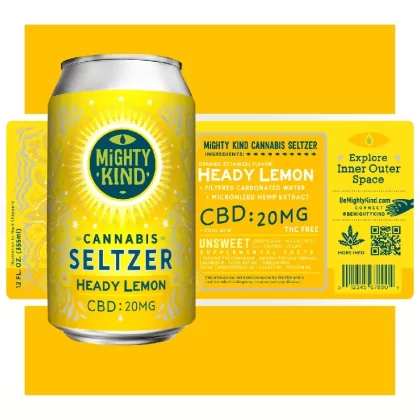 Mighty Kind Heady Lemon CBD Beverage Drinks - Ejuicewarehouse