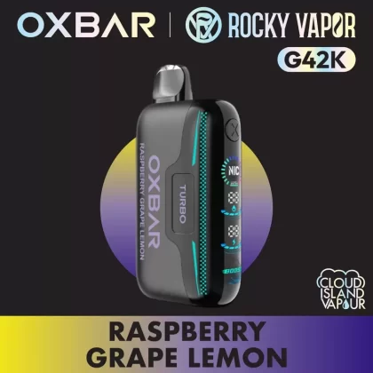 Rocky Vapor Oxbar G42K Disposable Vape – Raspberry Grape Lemon