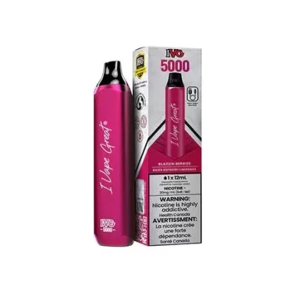 IVG 5000 PUFFS DISPOSABLE VAPE – Blazzin Berries - Eliquidsupply