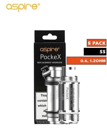 Aspire PockeX Coils - 0.60 ohm, 1.20 ohm
