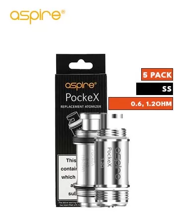 Aspire PockeX Coils - 0.60 ohm, 1.20 ohm