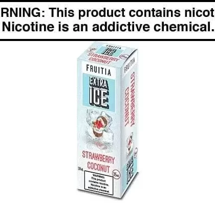 STRAWBERRY COCONUT BY FRUITIA EXTRA ICE SALTS 30ML - Vape Product, Vape Product