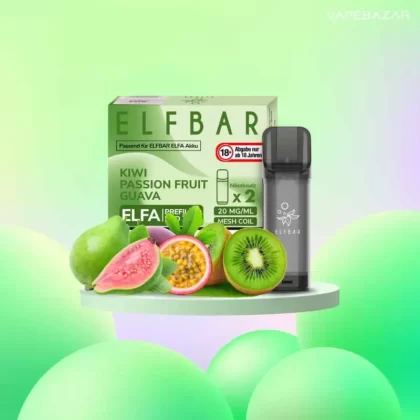ELFBAR ELFA Pods Kiwi Passion Fruit Guava 20mg – 2er Pack - Elf Bar