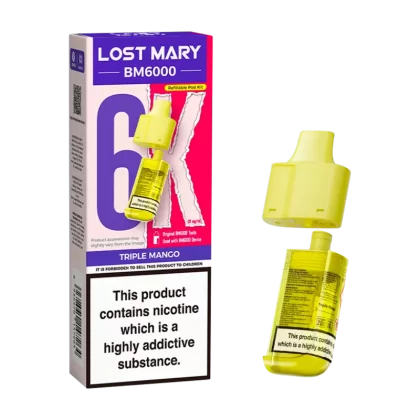 Triple Mango Lost Mary BM6000 Refill Pack - 10mg - Vape Product