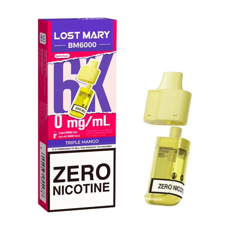 Triple Mango Lost Mary BM6000 Refill Pack - 10mg - Vape Product - Image 3