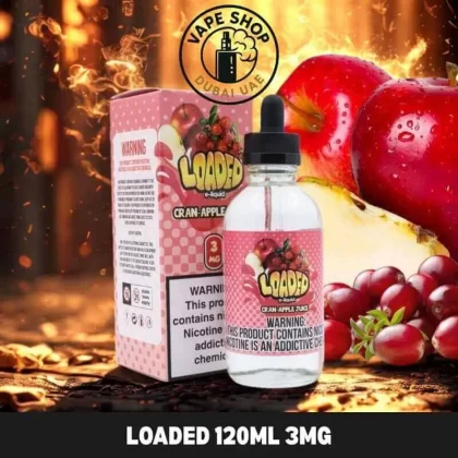Loaded E-liquid 120ml 3mg Nicotine In Dubai UAE - Cookie Butter, Cran Apple juice (D16C7A)