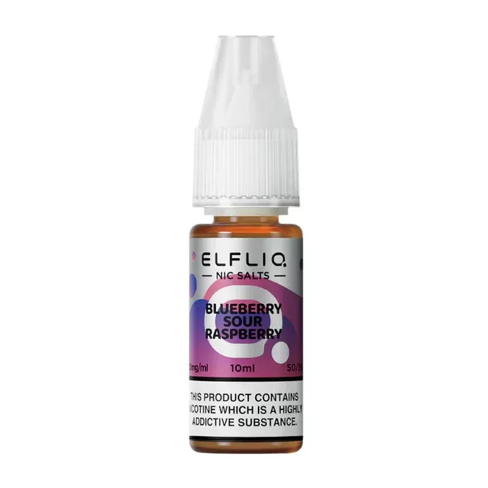 Blueberry Sour Raspberry By Elfbar Elfliq Nic Salt 10ml - 10mg