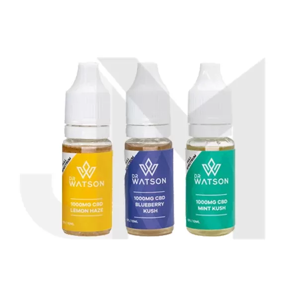Dr Watson 1000mg Full Spectrum CBD E-liquid 10ml (BUY 1 GET 1 FREE)