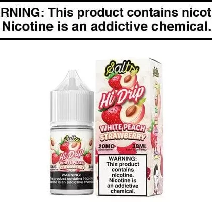 WHITE PEACH STRAWBERRY BY HI-DRIP SALTS 30ML (2x15ML) - Vapejuice