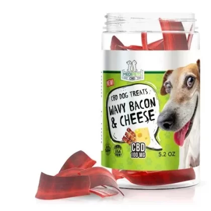 MediPets CBD Dog Treats – Wavy Bacon & Cheese Bites – 100mg - Ejuicewarehouse