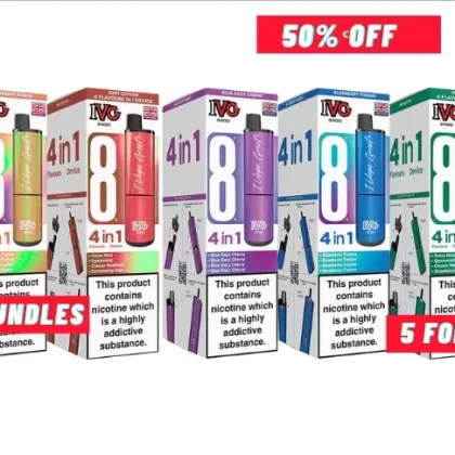 IVG 2400 PUFF KITS BOX OF 5 – £13.99