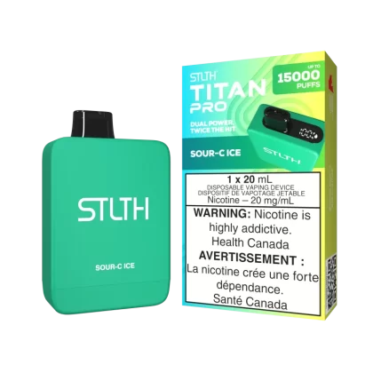 STLTH TITAN PRO - Sour-C Ice - 20 mg/mL (wholeseller) - Excise ON, 20 mg/mL - ON