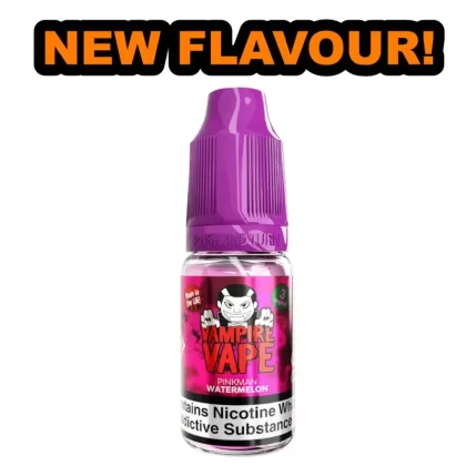 Vampire Vape Pinkman Watermelon E-Liquid – Tropical Refreshment in 3mg, 6mg, 12mg, and 18mg