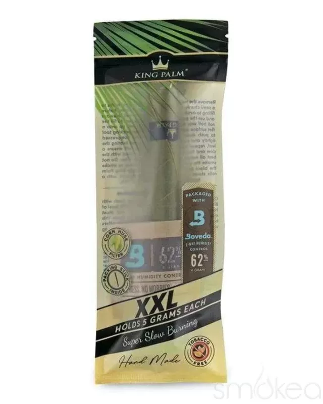 King Palm XXL Natural Pre-Rolled Cone w/ Boveda Pack