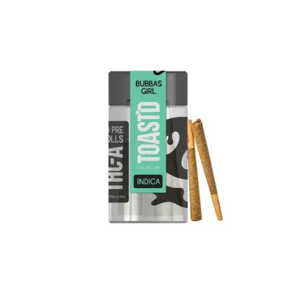 Half Bak’d Bubba’s Girl – TOAST’D THC-A Pre-Rolls – Indica