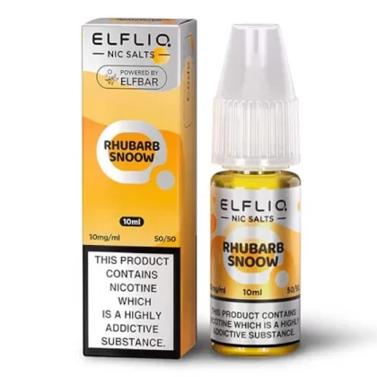 Rhubarb Snoow ELFLIQ Nic Salts e Liquid 10ml – TPD - Vapestorm Co