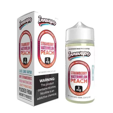 Strawberry Watermelon Peach Innevape 100mL - Nicotine Level#0mg>3mg>6mg