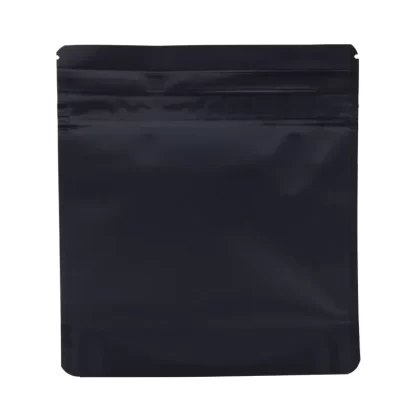 Bag King Child-Resistant Clear Front Wide Mouth Mylar Bag | 1/2 oz - Choose Color#Matte White>Matte Black~Choose Price Tier#Single Unit (Less Than Pack Qty)>Pack of 50 (Bulk Discount Pricing (1D8B6A)