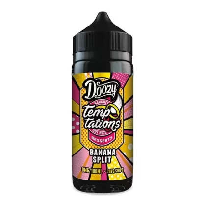 DOOZY TEMPTATIONS BANANA SPLIT 100ML SHORTFILL E-LIQUID
