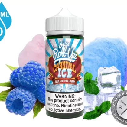 Blue Cotton Candy Ice by Juice Roll Upz Carnival 100ml