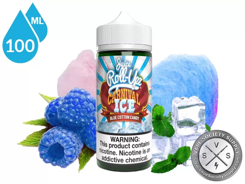 Blue Cotton Candy Ice by Juice Roll Upz Carnival 100ml