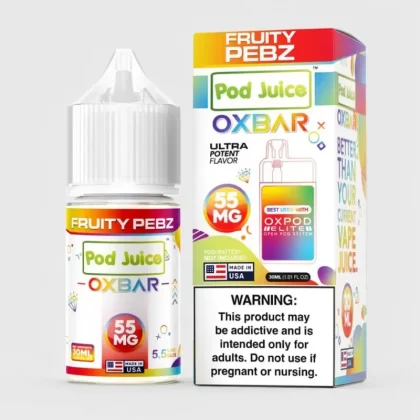 Fruity Pebz SALT – Oxbar x Pod Juice – 30mL Smooth Vape Juice