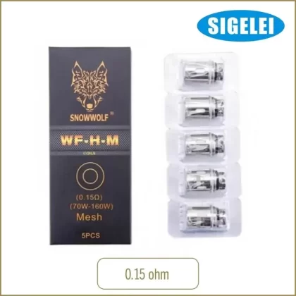 Sigelei Snowwolf WF-H-M Mesh Coils 5 Pack
