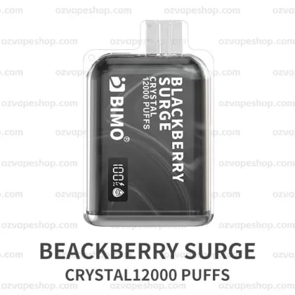 BIMO Crystal 12k Puffs- Blackberry Surge - Ozvapeone (FE73B7)