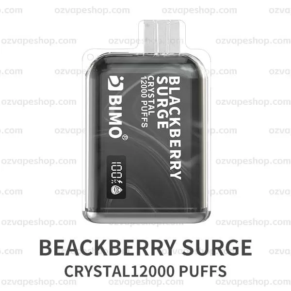 BIMO Crystal 12k Puffs- Blackberry Surge - Ozvapeone (FE73B7)