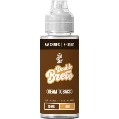 OHM BREW DOUBLE BREW CREAM TOBACCO 100ML SHORTFILL E-LIQUID