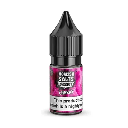 CHERRY SHERBET NICOTINE SALT E-LIQUID BY MOREISH SALTS - Nicotine Strength#10ml Bottle - 10mg Nicotine>10ml Bottle - 20mg Nicotine