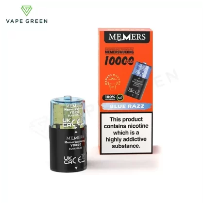 Blue Razz Prefilled Pod Refill Pack by Memers Wukong V10000
