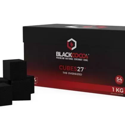 Black Coco Cubes 27 - Trust Shisha At
