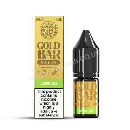 Gold Bar Lemon Lime Nic Salt E-Liquid - Vapestreams Co