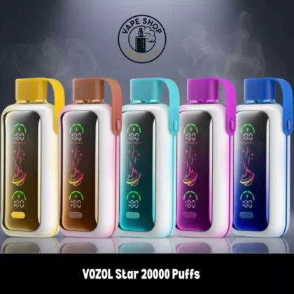 VOZOL Star 20000 Puffs 20MG & 50mg Disposable Vape in Dubai - Vape Product, BOX OF 10 PCS; Blue Berry Ice, Cherry Cola (B026AC)