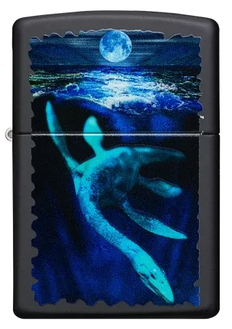 Zippo Lighter – Black Light Loch Ness Design