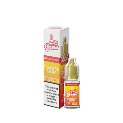 Ohm Brew Double Brew Strawberry Banana 10ml Nic Salt E-Liquid - Vapestore Co